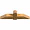 Ekena Millwork Eugene Rough Sawn Timber Gable Bracket, Western Red Cedar, 48"W x 14"H x 6"D x 6"F, 7/12 Pitch GBW048X14X0606EUG00RWR - alternate 2